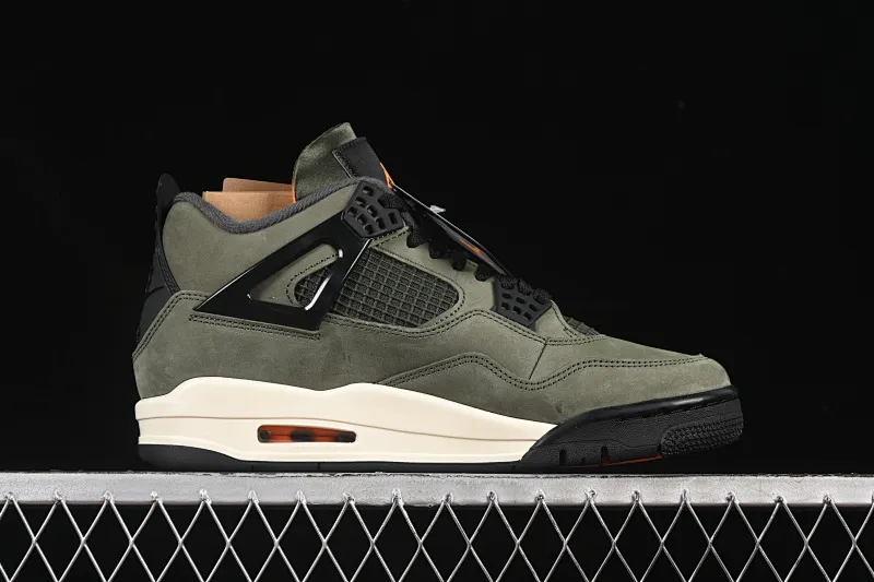 All categories Air Jordan Jordan series basketball shoes Air Jordan 4 LJR version Undefeated x Air Jordan 4 OG AJ4 Joe 4 olive green suede IB1519-200